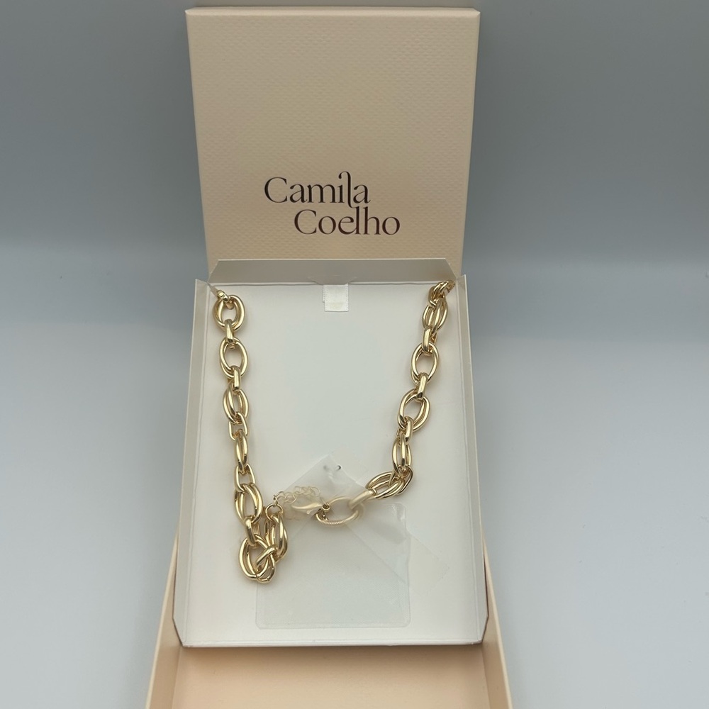 *New* Camila Coelho Gold-Tone Star Pendant Necklace & Matching Star Studs Set - Picture 4 of 12